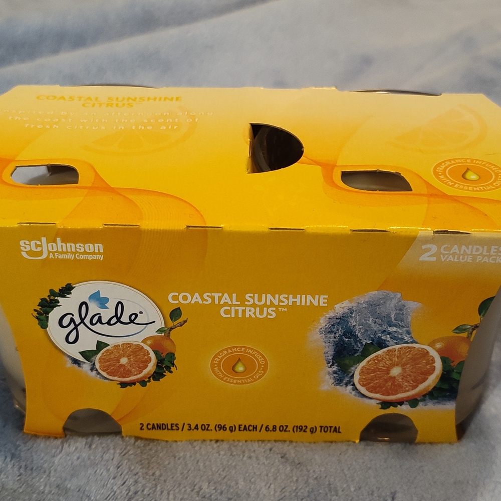Glade Coastal Sunshine Citrus Candles